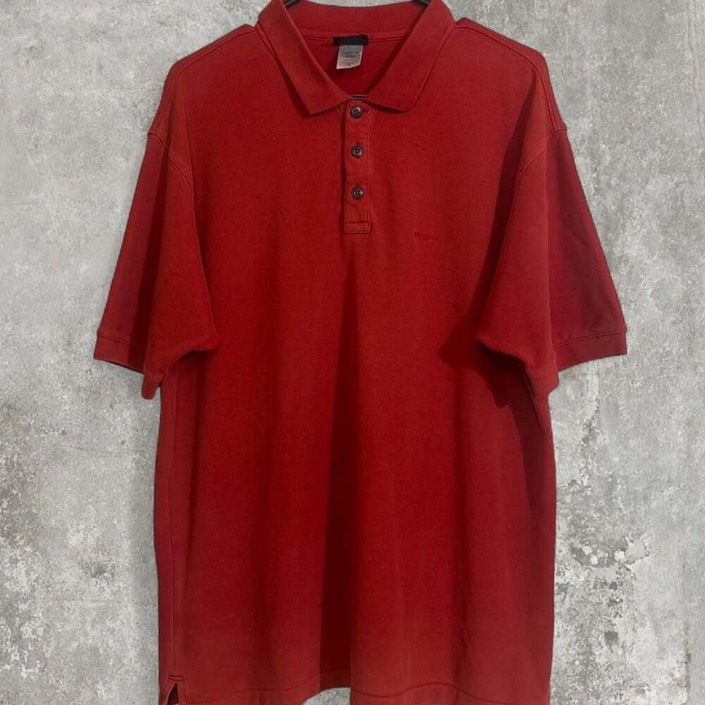 Patagonia Organic Cotton Polo Shirt Red Men's L